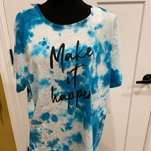 NWT Lane bryant tie day graphic tee